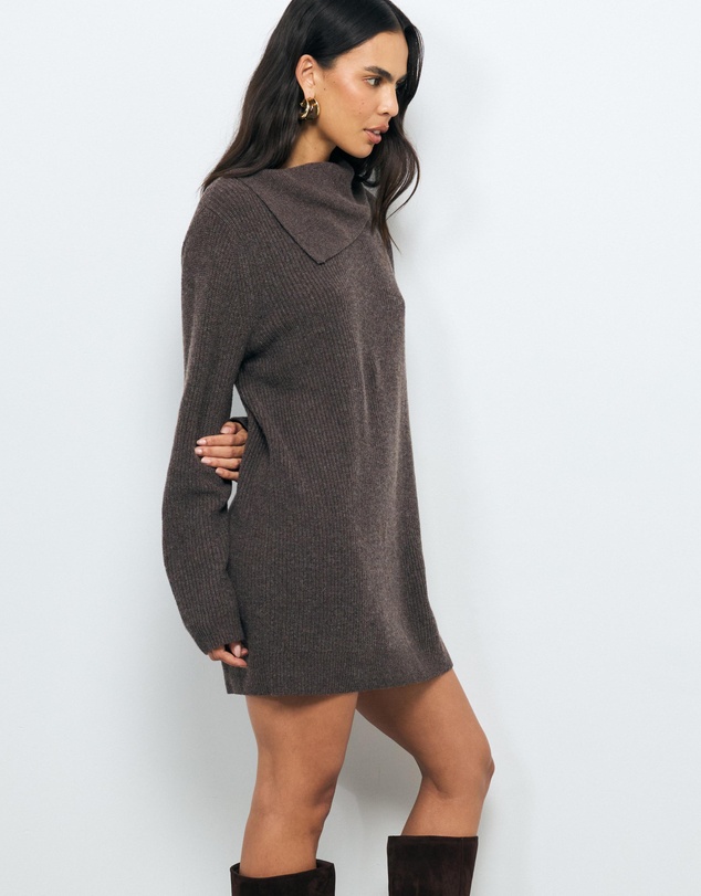 AERE - Neria Wool Blend Knit Dress