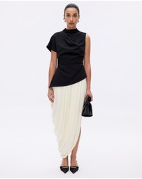 Minima Esenciales - Zeva Crepe Draped Top