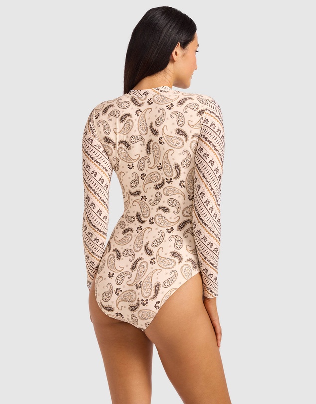 Seafolly - Drift Club Bandana Zip Front Surf Suit