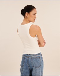 AERE - Organic Cotton Scoop Tank