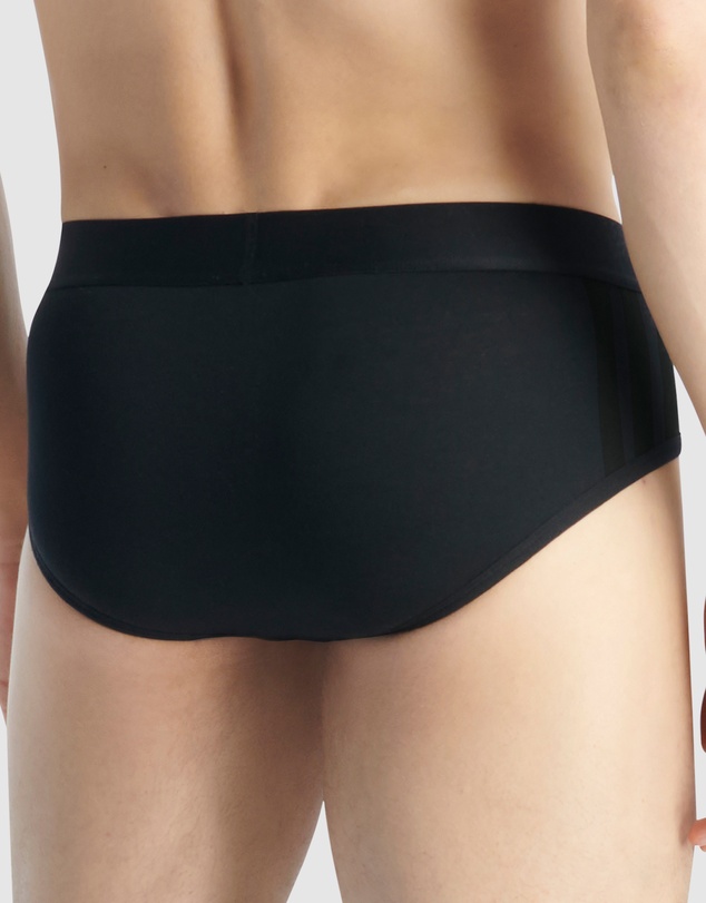 adidas Sportswear - 2 Pack Active Flex Cotton 3 Stripes Low Rise Brief Underwear