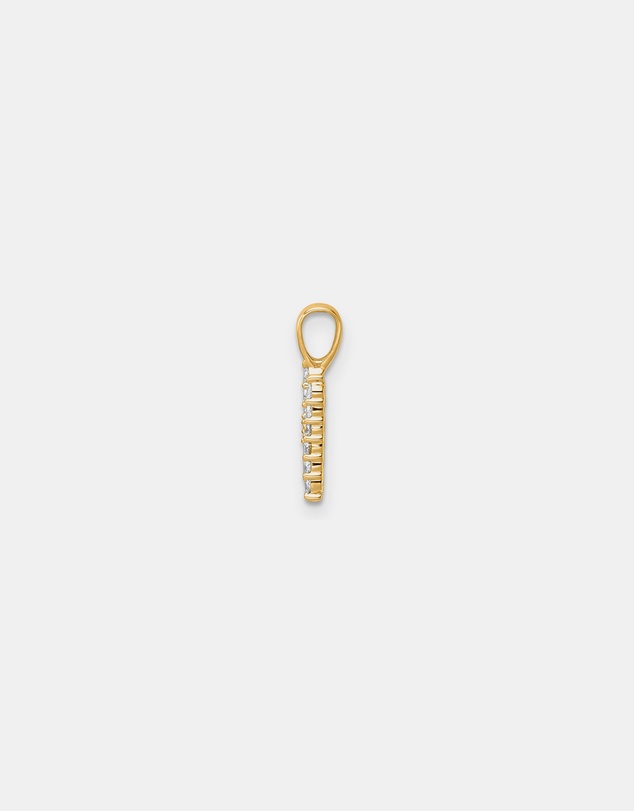 Zoe Olivia - 9K Gold Lab Grown Diamond Initial H Pendant