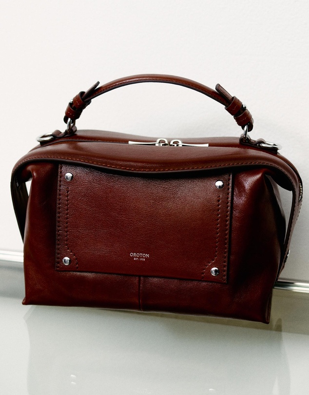 Oroton - Mica Small Bowler Veg Leather