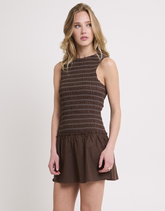 Subtitled - Delmore Shirred Dress
