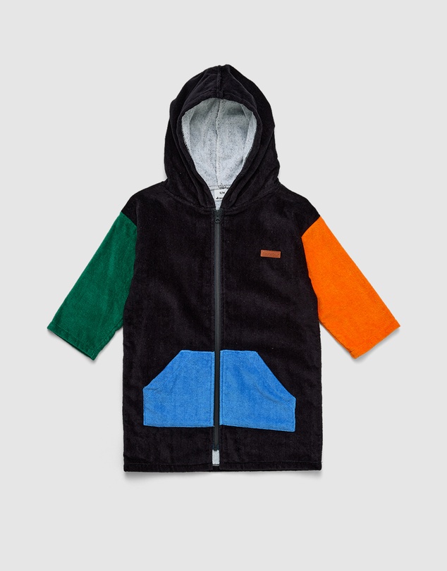 Crywolf - EVERYWHERE ZIP-UP TOWEL Seaside Colourblock