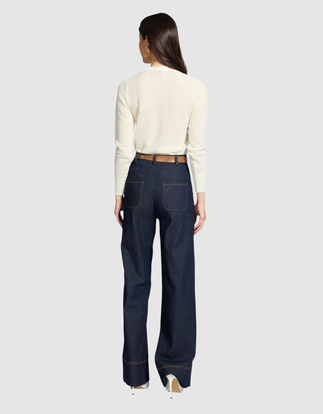 Honey and Beau - Biana Knit Button Up Top