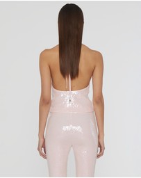 ROTATE - Sequin Halterneck Top