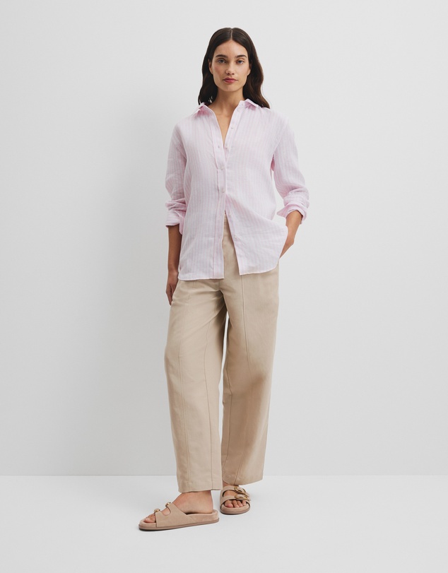Country Road - Organically Grown Linen Stripe Shirt