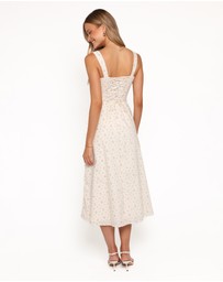 Petal & Pup - Clarissa Midi Dress - White Betty