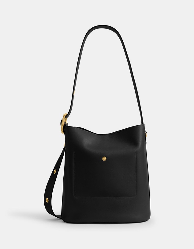 Coach - Natural Grain Leather Bowery Bucket Bag