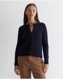 Sportscraft - Cable Merino Cotton Cardigan