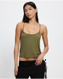Jaded London - Draped Bead Trim Top