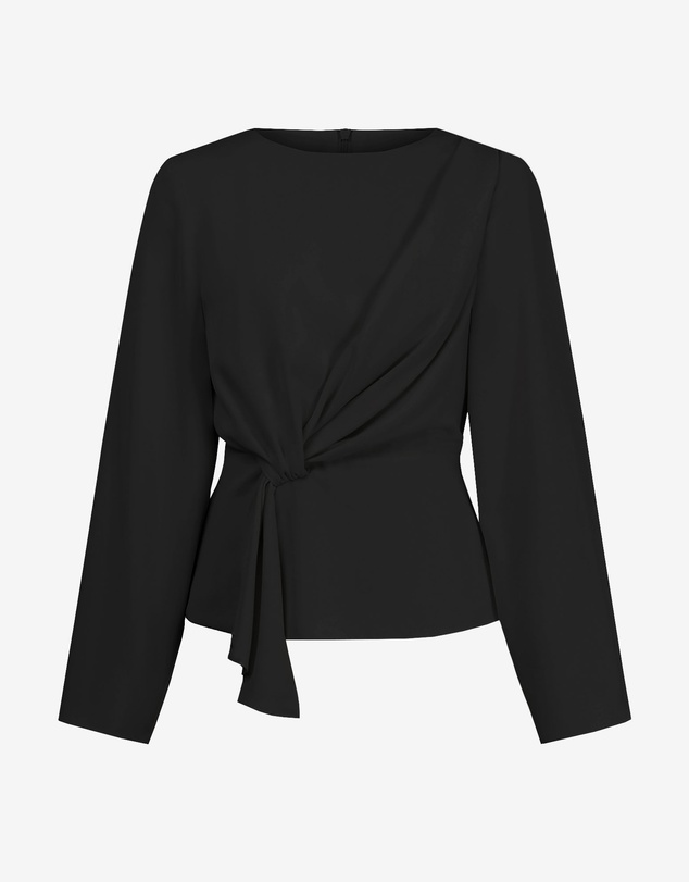 Forcast - Melody Long Sleeve Draped Top