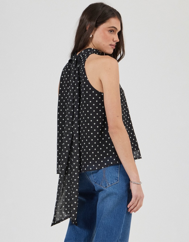 Rolla's - Edie Halter Polka Dot Tops