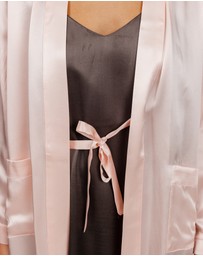 SILK MAGNOLIA - Silk Robe Dressing Gown
