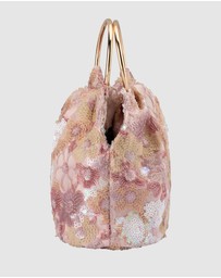 Olga Berg - Alfie Floral Sequin Bag