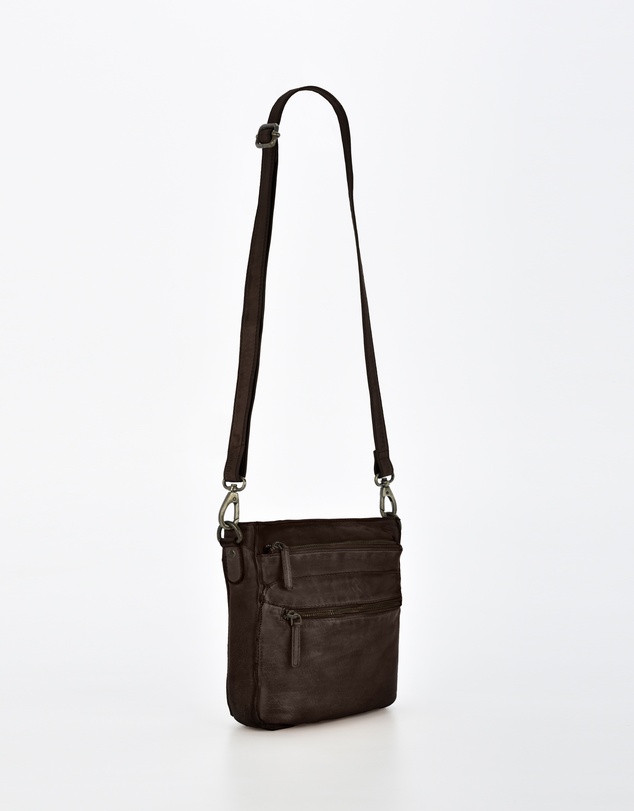 Cobb & Co - Mawson Washed Leather Multiple Pocket Crossbody