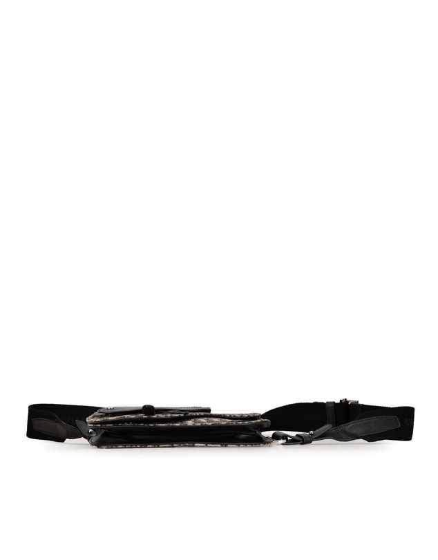Pre-Loved by Azura Reborn - Pre-Loved Dior Oblique Saddle Crossbody Messenger Pouch with Leather Trim