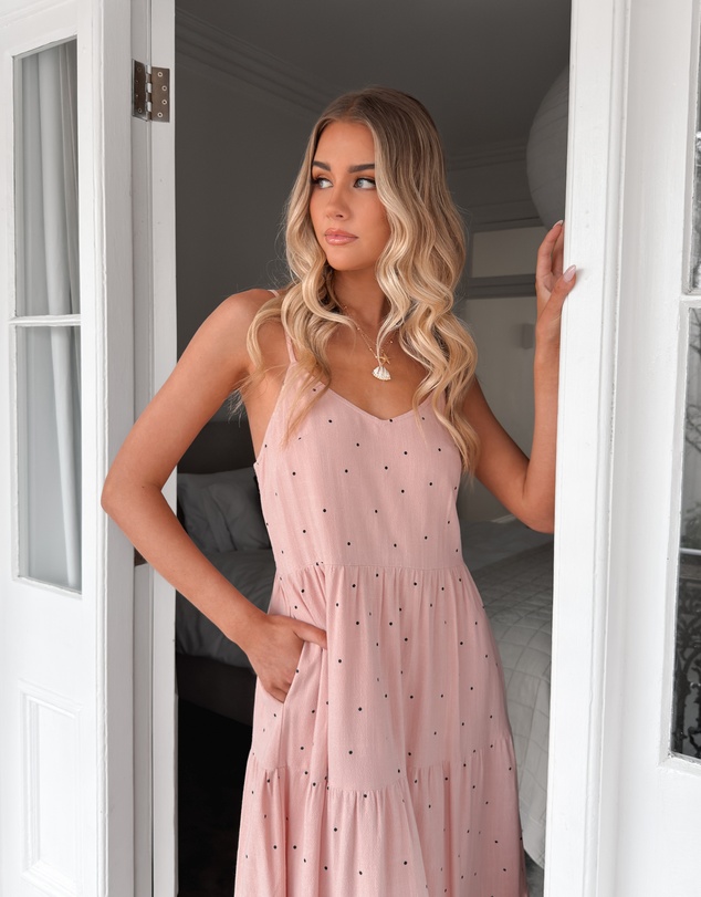 Esther & Co - Sona Dress - Pink Spot
