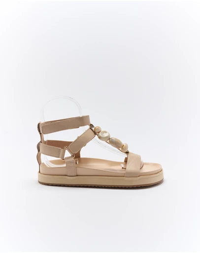Walnut Melbourne - Mietta Leather Sandal