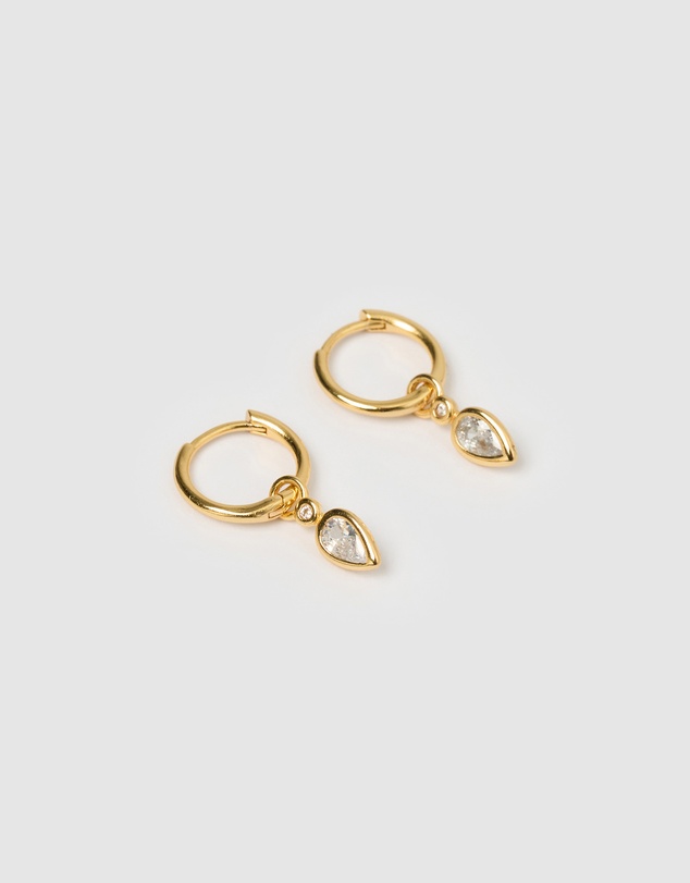 Arms Of Eve - Daisy Gold Earrings - Stone