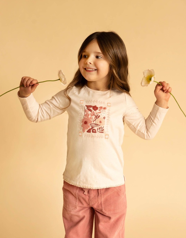 Fox & Finch - Wild Garden Boucle Organic LS Tee - Babies