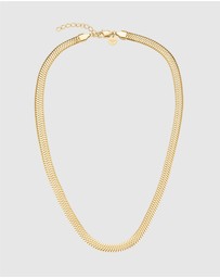 Rosefield - Large Snake Gold-Tone Necklace