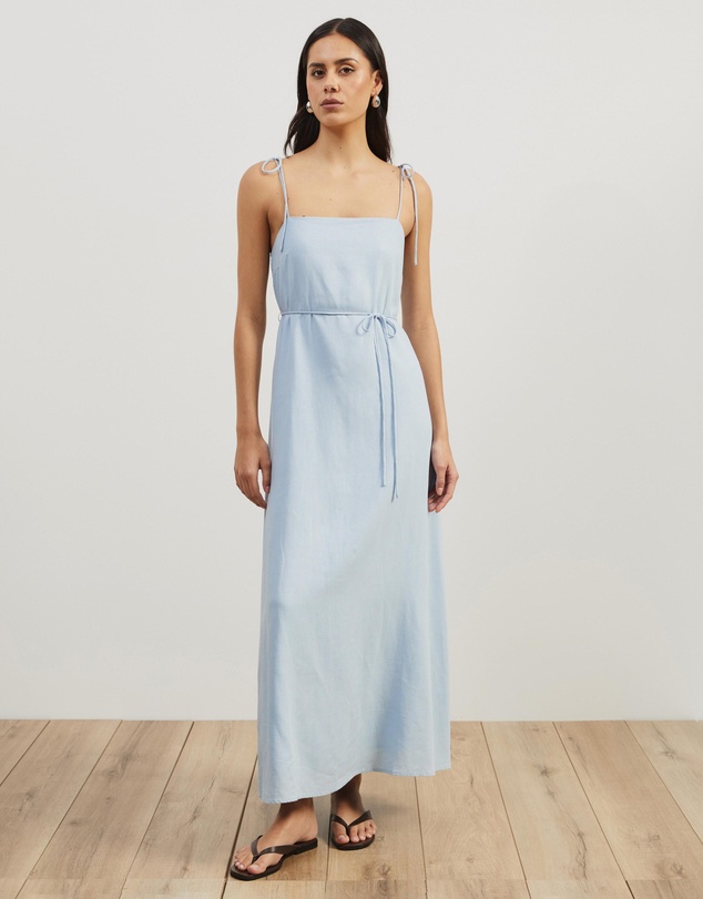 Atmos&Here - Tie Shoulder Maxi Dress