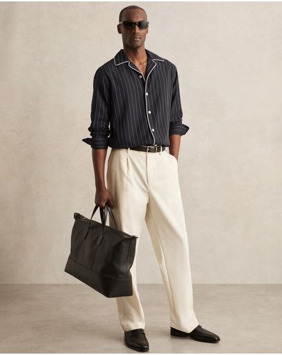 Navy & White