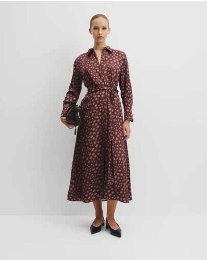 Country Road - Fluid Print Wrap Dress
