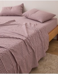 Sheet Society - Leo Washed Cotton Fitted Sheet Set