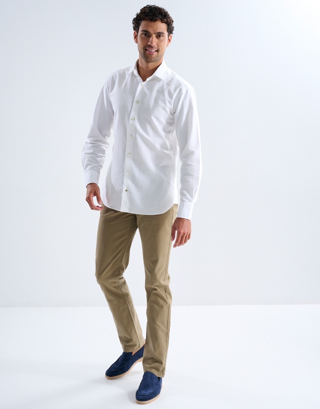 3 Wise Men - 3 Wise Men Thunder White Linen Shirt
