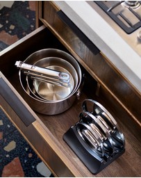 Joseph Joseph - Space Steel 6-piece Stainless-steel Cookware Set with Folding Handles