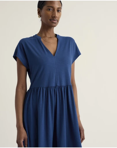 Seasalt - Zinnia Short Sleeve Jersey Midi Dress