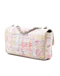 Pre-Loved by Azura Reborn - Pre-Loved Small Printed Canvas Watercolor Clover Flap