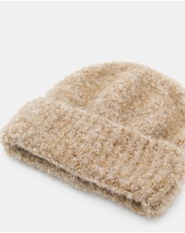 Morgan & Taylor - Freya Boucle Beanie in Beige