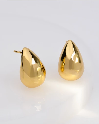 Wanderlust + Co - Teardrop Classic 20mm Stud Earrings