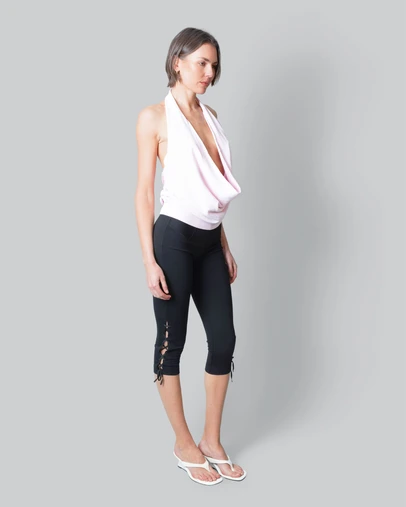 Love and Nostalgia - Sarah Lace Up Capri Legging