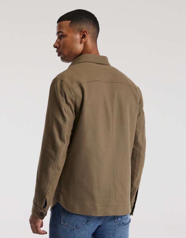 Calibre - Melton Shirt Jacket Latte