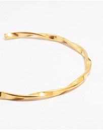Lovisa - Waterproof Gold Plated Stainless Steel Twisted Wrist Cuff