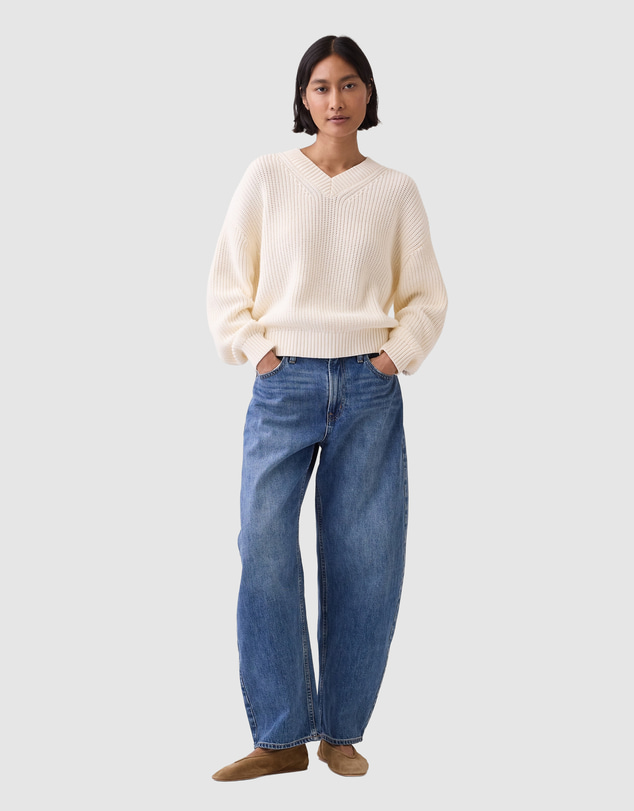 GAP - Cotton Shaker V Neck PO