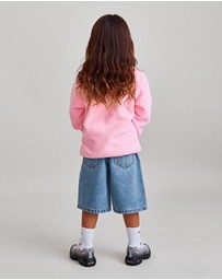 Sonnie - Lini Fleece - Baby Pink/ Red