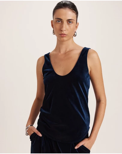 SABA - Lea Velvet Bias Tank