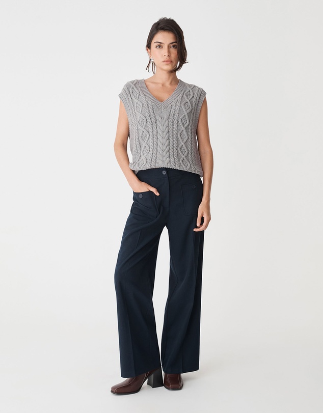 Forcast - Poppy Sleeveless Cable Knit