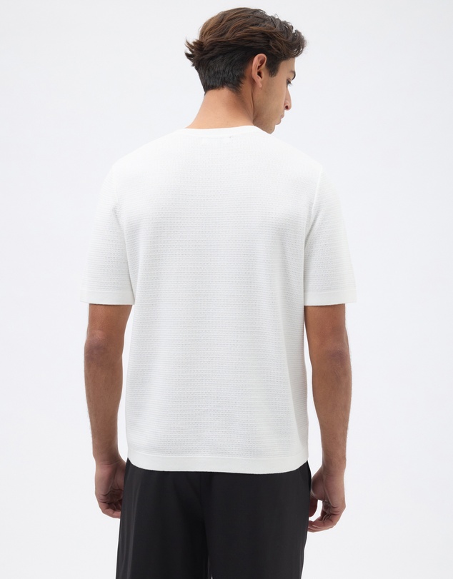 AERE - Textured Organic Cotton Knit T-Shirt