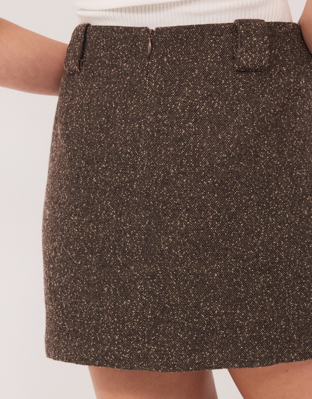 Calli - Henderson Wool Blend Mini Skirt