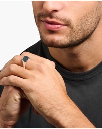 THOMAS SABO - Ring with Black Stones Silver