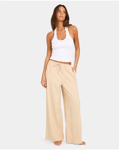 Roxy - Womens Lolani Elastic Waist Pants