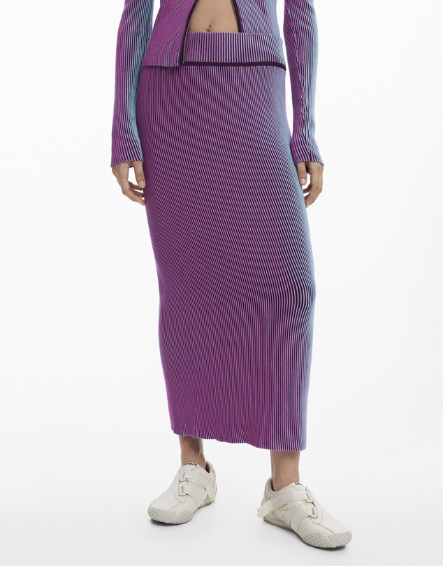 Desigual - Iridescent Knit Midi Skirt