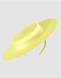 Max Alexander - Fluro Yellow Boater Hat